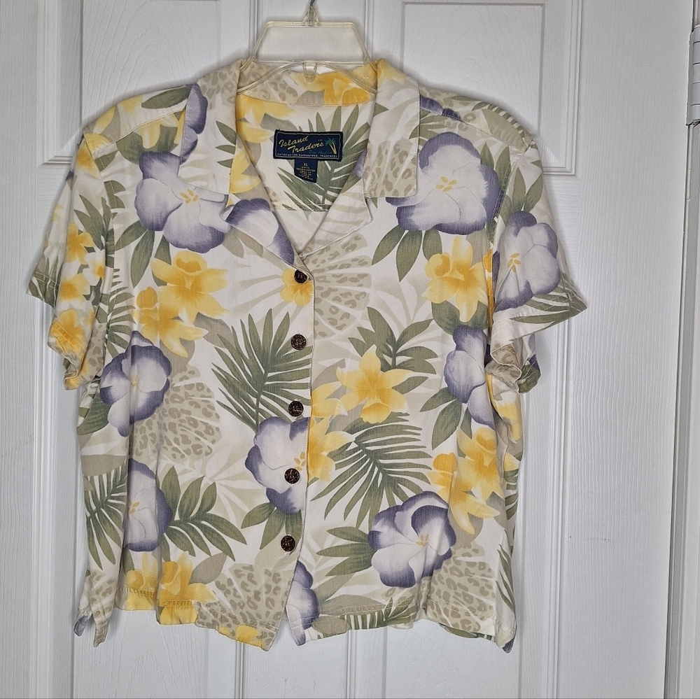 Island Traders Hawaiian Shirt Size XL
